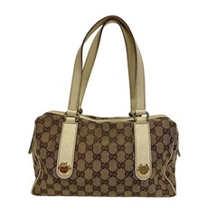 グッチ GUCCI ハンドバッグ GGキャンバス ブラウンの画像