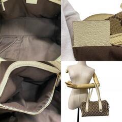 グッチ GUCCI ハンドバッグ GGキャンバス ブラウンの画像