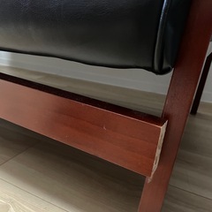 2人がけソファー 使用感ありの画像