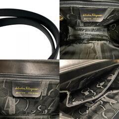 サルヴァトーレフェラガモ Salvatore Ferragamo ショルダーバッグ ヴァラリボン トートバッグ ワンショルダーバッグ フラップ ブラックの画像