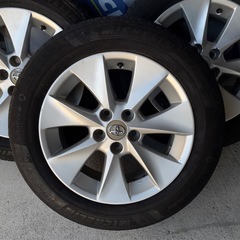 215/60R17スタッドレストヨタ純正アルミ4本セットの画像