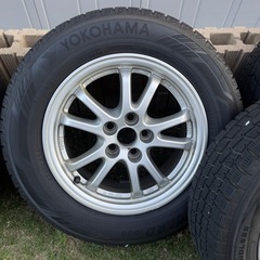 50プリウス使用195/65R15スタッドレスアルミ4本セット　2023年製　バリ溝！の画像