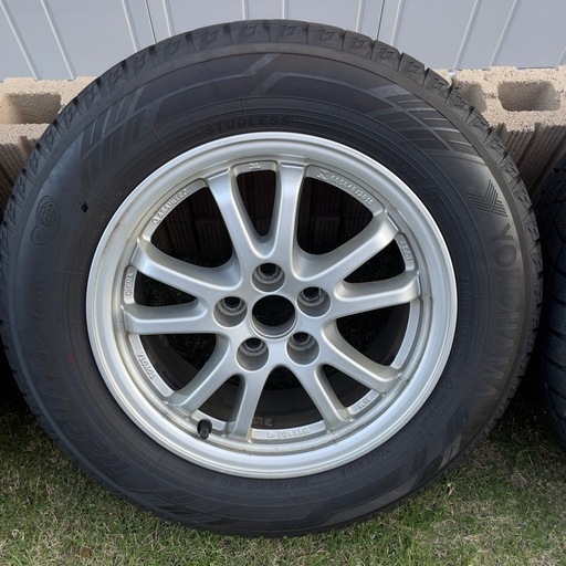 50プリウス使用195/65R15スタッドレスアルミ4本セット　2023年製　バリ溝！