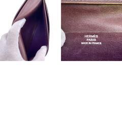 エルメス HERMES 長財布 ベアン 二つ折り長財布 ブラウン系の画像