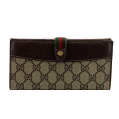 グッチ GUCCI 長財布 シェリー オールドグッチ GG Wホック 二つ折り長財布 64 ブラウンの画像