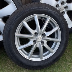 フィット使用175/65R15スタッドレスアルミ4本セット2018年製8部山以上　の画像