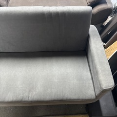2人掛け ソファ グレーの画像