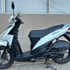 【人気車種•程度良好】スズキ アドレス110 CE47Aホワイト【配送•当日納車可能】の画像