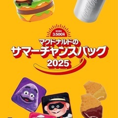 マクドナルドのサマーチャンスバックの画像