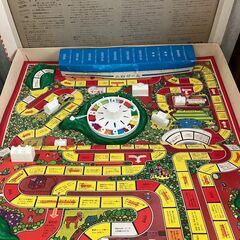 【中古玩具】ボード玩具　レトロ人生ゲームの画像