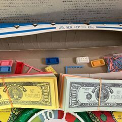 【中古玩具】ボード玩具　レトロ人生ゲームの画像
