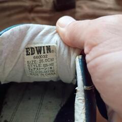 Edwin 運動靴　２６ｃｍの画像