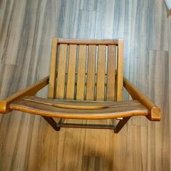 アンティーク木製椅子　折りたたみの画像