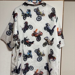 バイク 柄シャツの画像