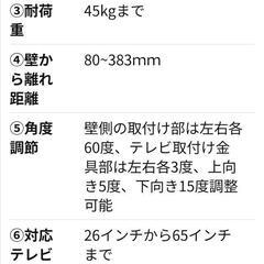 PERLESMITH フルモーション式壁掛けテレビ金具　PSMFK4の画像