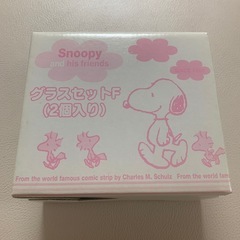 SNOOPY　ウッドストック　ペアグラス　セット　コップ　食器　ガラス　日本製の画像