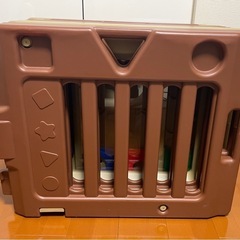 日本育児 ベビーサークル ミュージカルキッズランドdx マロン ベビー用品 赤ちゃんの画像