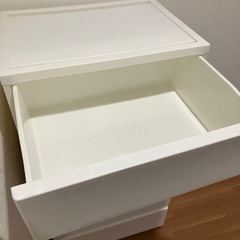 ５段チェスト（白）の画像