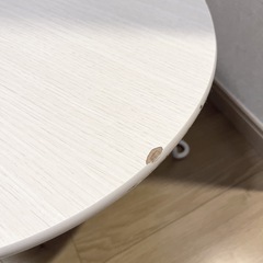 ニトリ 折りたたみテーブル そらまめ KS1 ホワイトウォッシュ 3,490円→500円‼️の画像