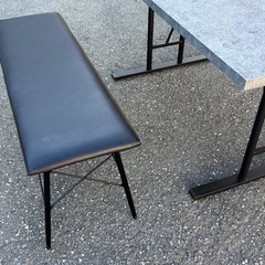 ニトリ 大理石調 ダイニングテーブルセット 美品. 兵庫 姫路 引取限定の画像
