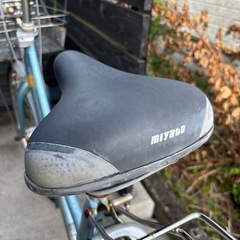 自転車❗️miyata カゴ付き 鍵付き 26インチ ベルトの画像
