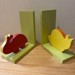 22　可愛い　木製　ブックエンド　絵本の画像