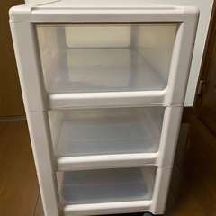 【美品】衣装ケース3段　引き出しタイプの画像