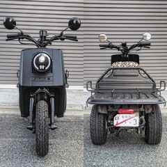 ホンダ　ジャイロアップ　50cc ミニカー登録可　マットブラック　カスタムの画像
