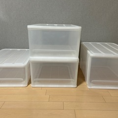 収納クリアボックス 4個セットの画像