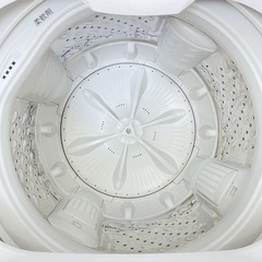 (送料無料) 2021年 極美品 7kg 洗濯機 清潔さ抜群のガラストップ  ⑤の画像