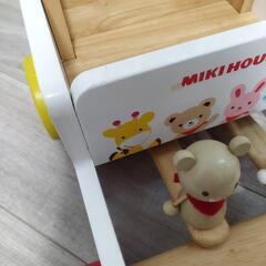 子供　おもちゃ　ミキハウス　手押し車の画像