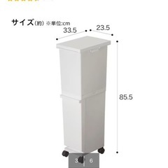 ニトリ　2段ゴミ箱　36L　の画像
