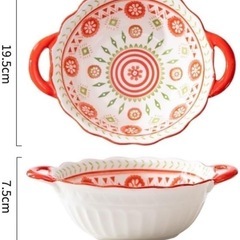 新品未使用　グラタン皿 800ml、サラダプレート、ラーメン用の画像