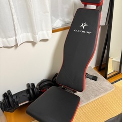 トレーニングベンチ＋可変式ダンベルの画像