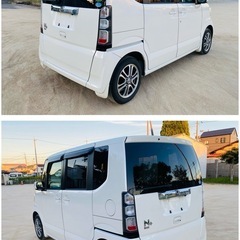 ホンダ　N-BOX +  G•Lパッケージ　平成26年　車検2年付き　左側パワースライドドア　ETC CTBA  純正ナビ  現場引渡しの画像