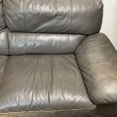 人工皮革ソファの画像