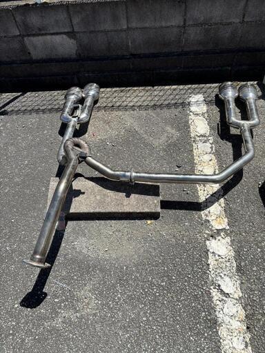 値下げ！！30プリウスリアピースワンオフループマフラー