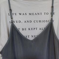 新品　プリーツロングワンピース　Tシャツセットの画像