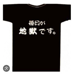 毎日が地獄です。Ｔシャツの画像