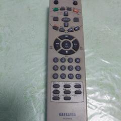 ★aiwa【完動品】 ビデオデッキ／VHS ◎専用リモコン付の画像