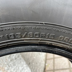 未走行 ジムニー JB74 新車納車時取り外し スペアタイヤ ダンロップグラントレックAT20 195/80R15 1本のみの画像