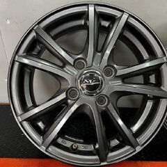 Weds NIRVANA ニルヴァーナ 社外ホイール 14インチ 4本 4.5J4HPCD100+45 タント N-BOX等　(SHF009)の画像