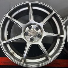ENKEI Racing RS+M 社外ホイール 17インチ 7.5J5HPCD100+48 レガシィ インプレッサ プリウス等　(SHD005)の画像