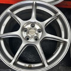 ENKEI Racing RS+M 社外ホイール 17インチ 7.5J5HPCD100+48 レガシィ インプレッサ プリウス等　(SHD005)の画像