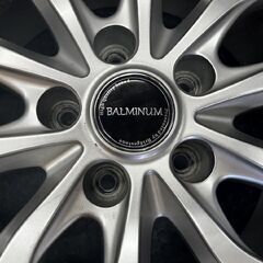 BS BRIDGESTONE BALMINUM バルミナ 社外ホイール 16インチ 4本 6.5J5HPCD114.3+38 アルファード等　(SHD008)の画像