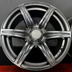 BS BRIDGESTONE URBAN SPORTS 社外ホイール 17インチ 4本 7.5J6HPCD139.7+25 ランクルプラド サーフ ハイエース等　(SHF010)の画像