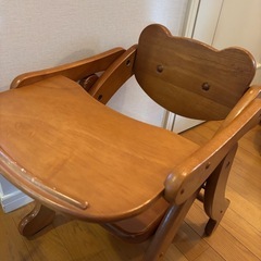 くまの食事用ローチェアの画像