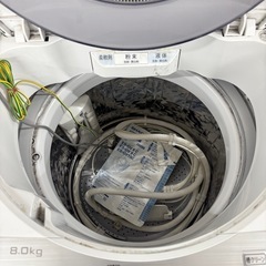 大容量✨2019年製 SHARP8.0kg洗濯機 ES-GV8C-Sの画像