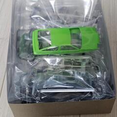 プラモデル　1/32 楽プラ　トヨタスプリンタートレノカスタムAE86 グリーン未組立の画像