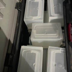 ラタンのボックス　籠　プラケースなどの画像
